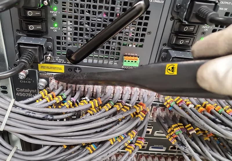 Entretien allées froides et chaudes data center