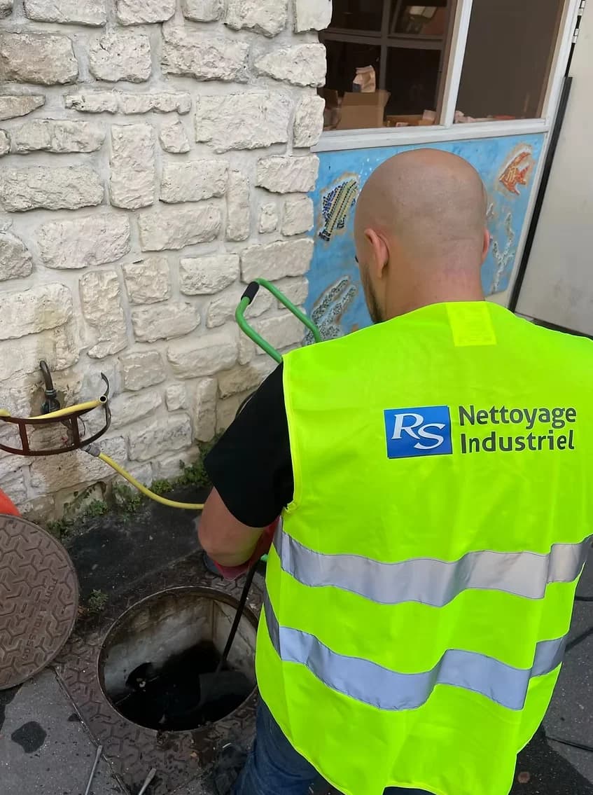 Camion hydrocureur assainissement